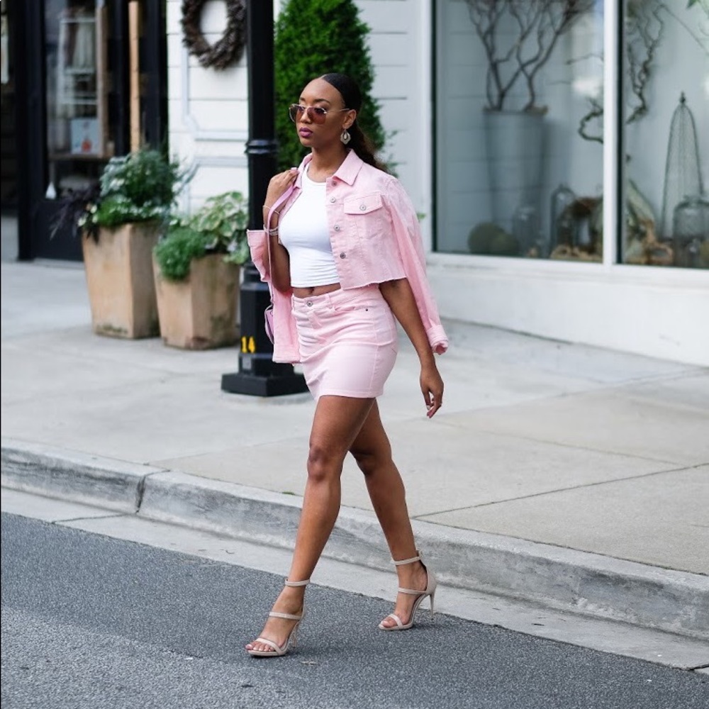 Pink Denim Set